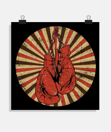 Poster gants de boxe