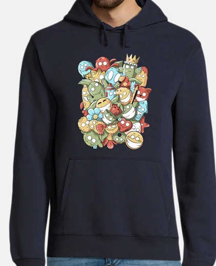 Sudadera garabatos de colores
