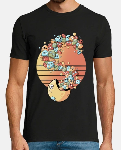 Camiseta garabatos retro