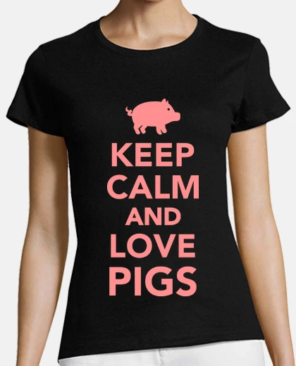 Tee-shirt garder les porcs calme et amour