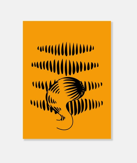 Wall garfield - vertical canvas