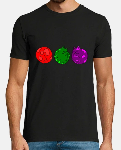 T-shirt gat0s round rotondo
