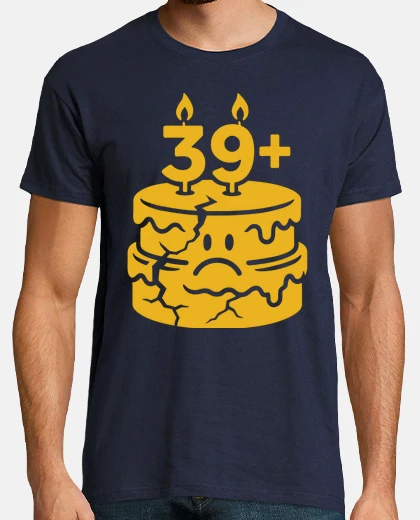 Tee-shirt gâteau fissuré échec d39anniversaire de