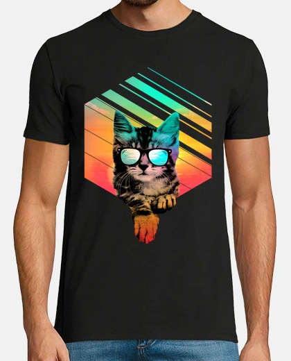 Camiseta gatito fresco de verano