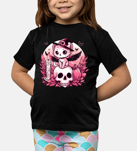 Ropa Gato brujo gótico pastel rosa kawaii