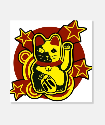 Lienzo Gato de la suerte: Maneki-neko