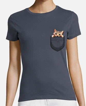 Playera gato en el bolsillo laTostadora Mexico