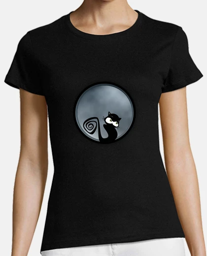 Playera Gato en la luna 