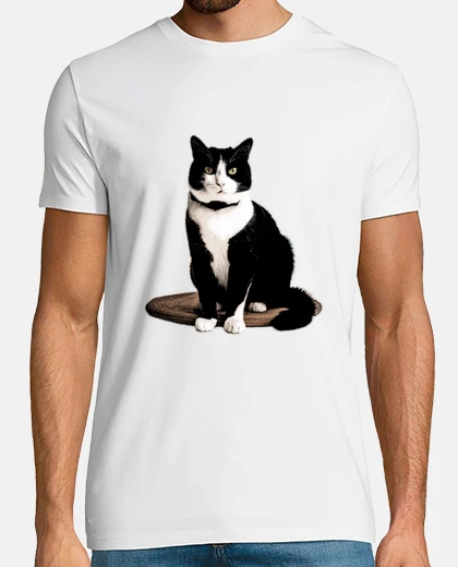 Camiseta gato esmoquin gato personalizable