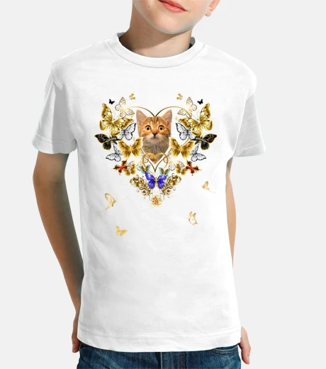 Ropa gato gatito corazón de oro amor maripos
