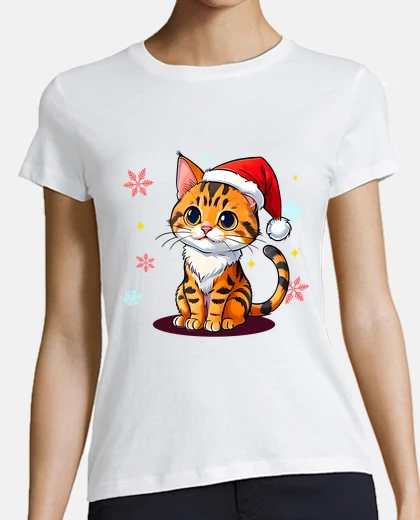 Playera gato navidad 2