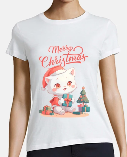 Playera gato navidad 3