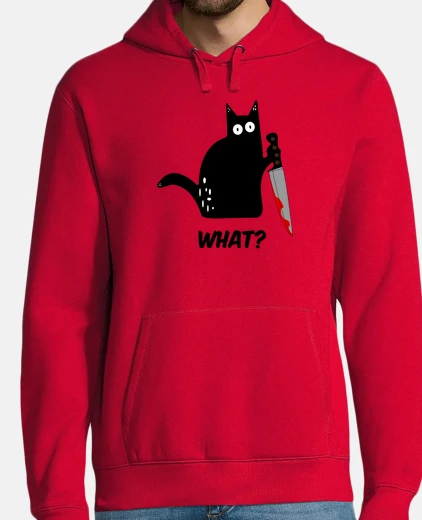 Sudadera Gato psicópata con cuchillo
