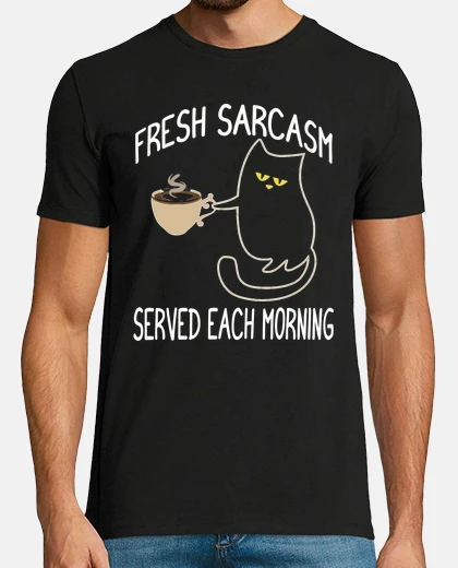 Camiseta gato sarcasmo fresco