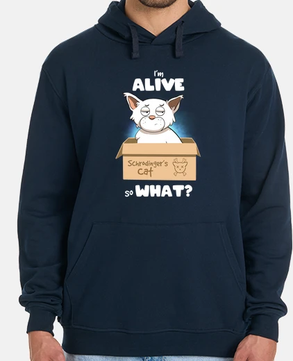 Sudadera gato schrodinger