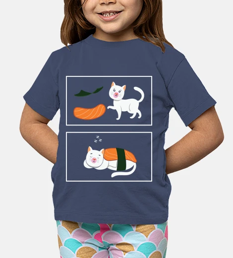 Ropa gato sushi sushi humor salmón