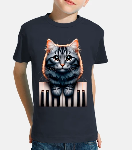 Ropa Gato Toca El Piano Gatito Música Pianista