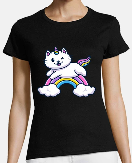 Playera gato unicornio