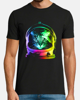 Camiseta gato astronauta