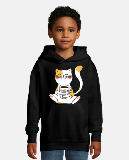 Ropa gatos y café: amantes, divertida y linda idea de regalo.