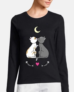 Gatos enamorados kawaii