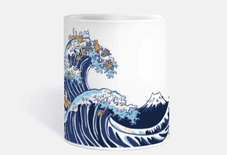 Tazza gatti divertenti che giocano a grande o
