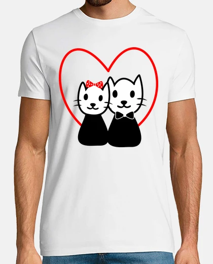 T-shirt Gatti innamorati