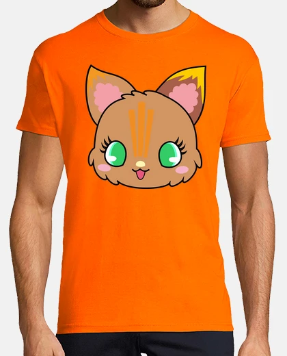 T-shirt gattino marrone