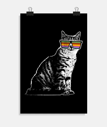 Poster gatto - arte di street