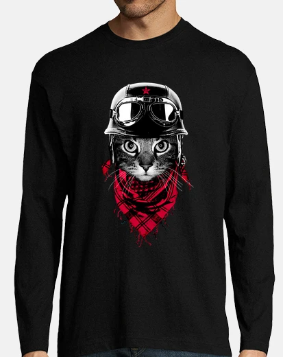 T-shirt gatto avventuriero