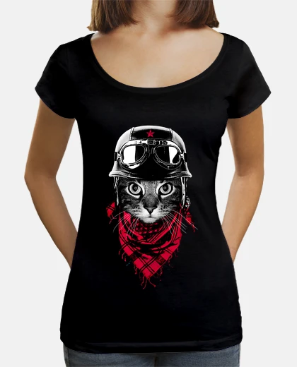 T-shirt gatto avventuriero