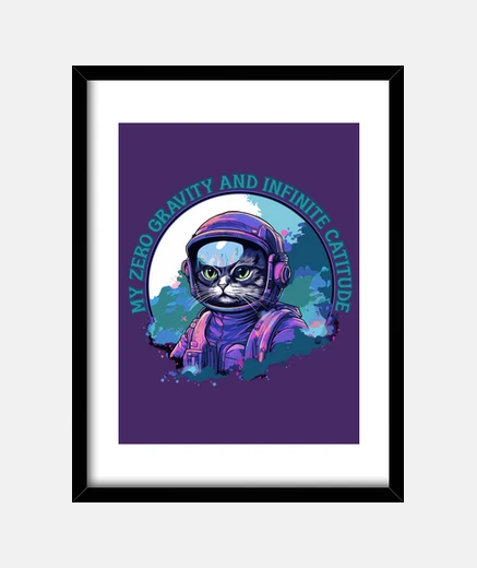 Quadro gatto bengala astronauta sicuro di sé