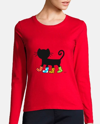 T-shirt gatto con gli stivali