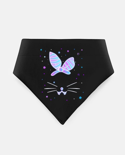 Mascotas gatto con simpatico fiocco viola