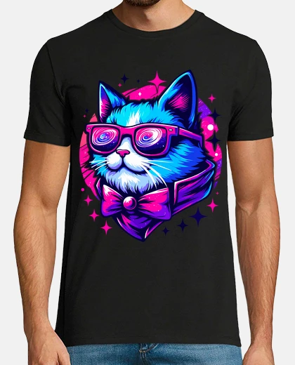 T-shirt gatto cosmico kawaii alla moda nelle st