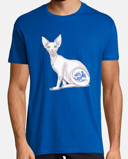 T-shirt gatto dello sphinx.