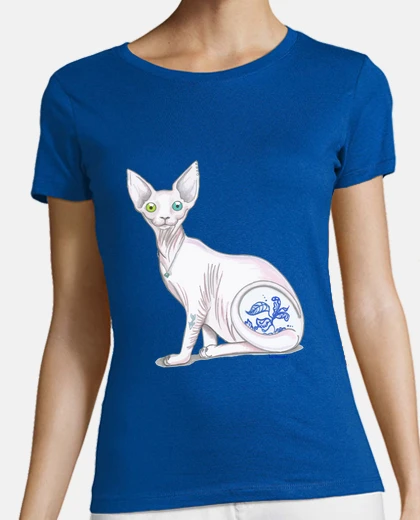 T-shirt gatto dello sphinx.