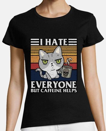 T-shirt gatto dipendente