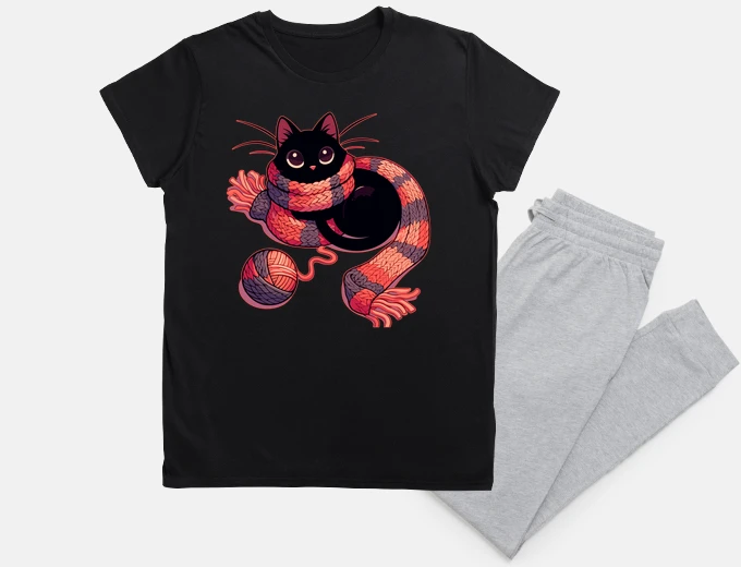Pigiama gatto e lavoro a maglia gatto kawaii co