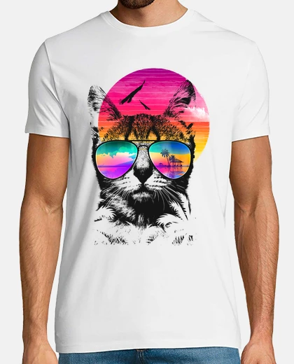 T-shirt gatto estivo