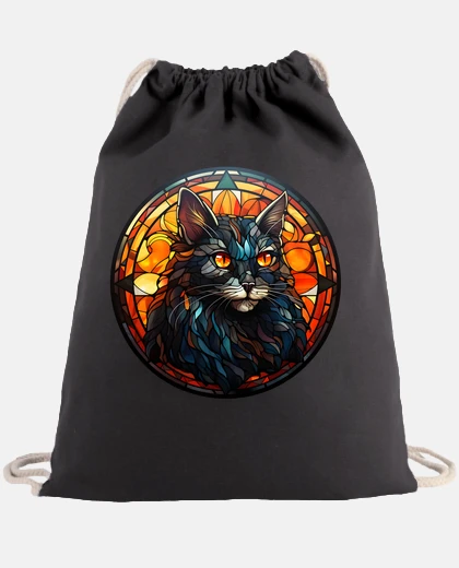 Borsa gatto in vetro colorato