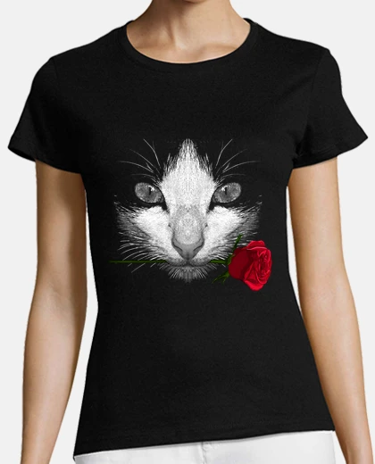 T-shirt gatto nero