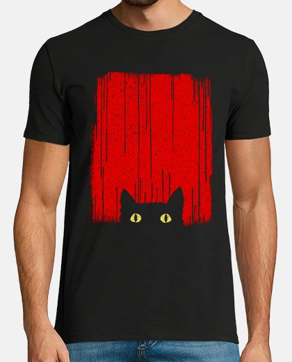 T-shirt gatto nero