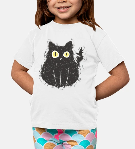 Abbigliamento gatto nero fulminato umorismo divertent