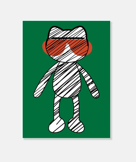 Stampa gatto o pin a ray