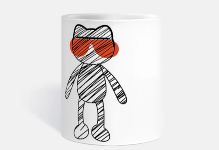 Tazza gatto o pin a ray