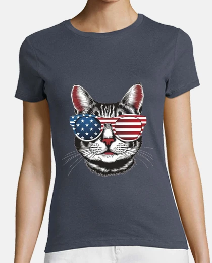 T-shirt gatto patriottico