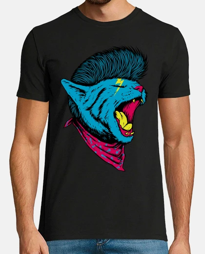 T-shirt gatto punk