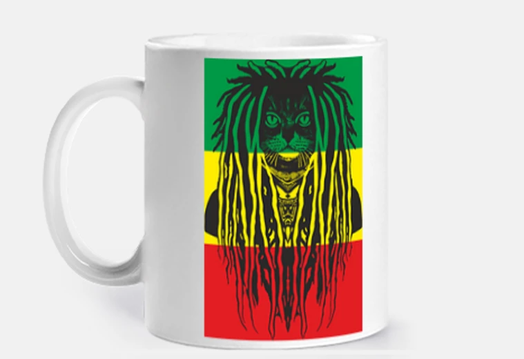 Tazza gatto rastafari