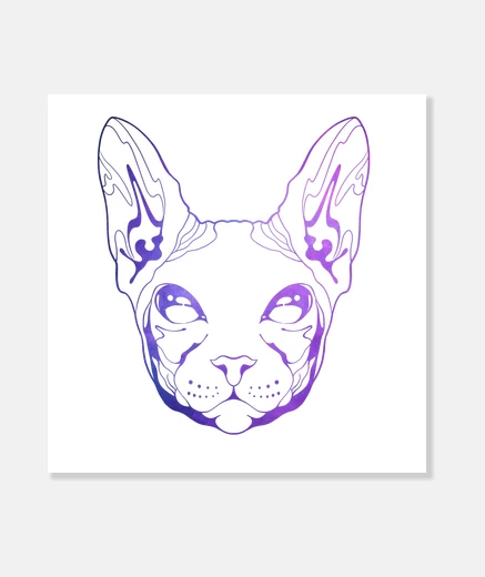 Stampa gatto sfinge